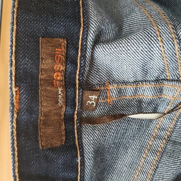 Fossil Mens Relaxed Staight Jeans 34×34 - Picture 2 of 5
